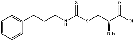 S-[N-(3-PHENYLPROPYL)(THIOCARBAMOYL)]-L-CYSTEINE Structure