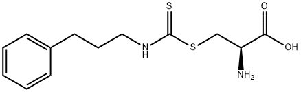 S-[N-(3-PHENYLPROPYL)(THIOCARBAMOYL)]-L-CYSTEINE Struktur