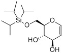 6-O-(三异丙基硅基)-D-葡萄烯糖, 137915-37-8, 结构式