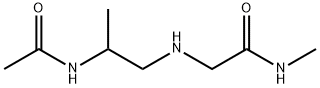 Acetamide,  2-[[2-(acetylamino)propyl]amino]-N-methyl- Struktur
