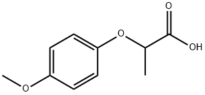 2-(4-甲氧基苯氧基)丙酸,13794-15-5,结构式