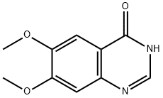 6,7-ジメトキシ-3H-キナゾリン-4-オン 化学構造式