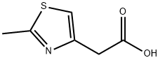2-甲基-4-噻唑乙酸, 13797-62-1, 结构式