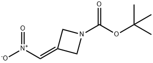 tert-Butyl 3-(nitromethylene)azetidine-1-carboxylate Struktur
