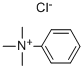 トリメチルフェニルアンモニウムクロリド 化学構造式