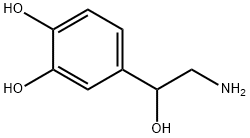 DL-ノルアドレナリン 化学構造式