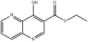 4-羟基-[1,5]二氮杂萘-3-甲酸乙酯, 13801-51-9, 结构式