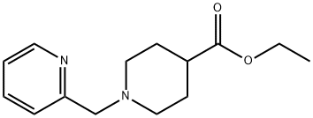 1-PYRIDIN-2-YLMETHYLPIPERIDINE-4-CARBOXYLIC ACID ETHYL ESTER 化学構造式