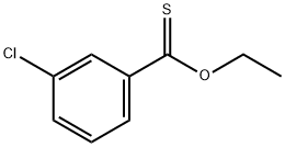 m-Chlorobenzenethiocarboxylic acid O-ethyl ester Struktur
