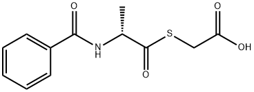 N-BENZOYL-D-ALANYLTHIOGLYCOLIC ACID Structure
