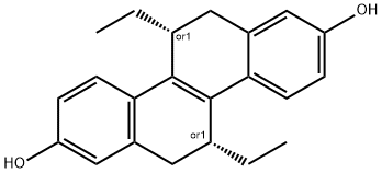 (5R,11R)-5,11-DIETHYL-5,6,11,12-TETRAHYDRO-2,8-CHRYSENEDIOL Structure