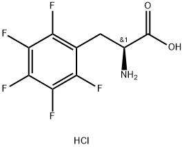 L-苯丙氨酸,2,3,4,5,6-五氟-,盐酸盐 结构式