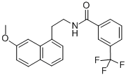 N-(2-(7-Methoxy-1-naphthalenyl)ethyl)-3-(trifluoromethyl)benzamide Structure