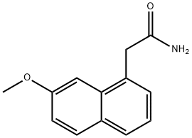 7-甲氧基萘-1-乙酰胺 结构式