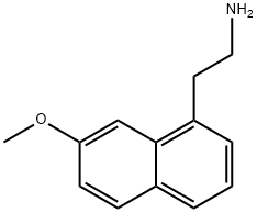 2-(7-メトキシ-1-ナフチル)エタンアミン 化学構造式