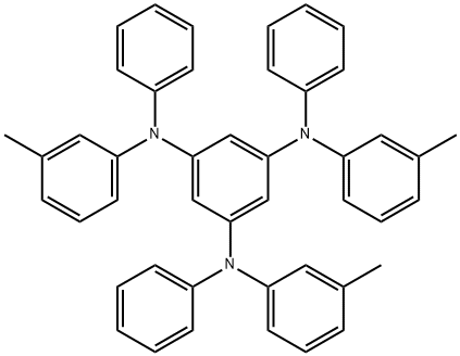 N,N',N''-三(3-甲基苯基)-N,N',N''-三苯基-1,3,5-苯三胺 结构式