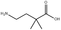 4-アミノ-2,2-ジメチル酪酸 化学構造式