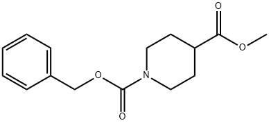 1-CBZ-4-哌啶甲酸甲酯 结构式