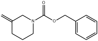 1-Piperidinecarboxylic acid, 3-Methylene-, phenylMethyl ester Struktur