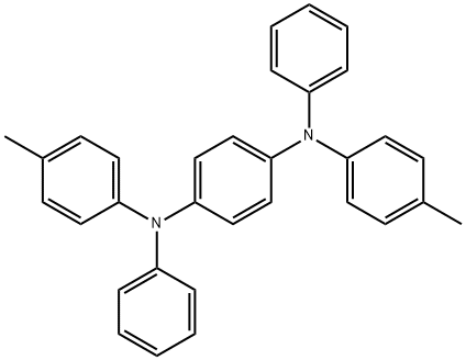N,N'-ジフェニル-N,N'-ビス(p-トリル)-1,4-フェニレンジアミン 化学構造式