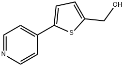 (5-ピリド-4-イルチエン-2-イル)メタノール 化学構造式