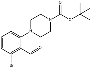 2-BroMo-6-(4-BOC-piperazino)benzaldehyde, 1381944-27-9, 结构式