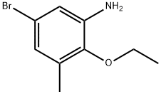 5-溴基-2-乙氧基-3-甲基苯胺,1381944-55-3,结构式