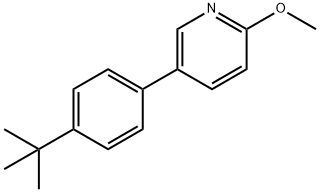 5-(4-TERT-ブチルフェニル)-2-メトキシピリジン 化学構造式