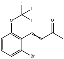 (3E)-4-[2-BroMo-6-(trifluoroMethoxy)phenyl]but-3-en-2-one, 1381952-86-8, 结构式