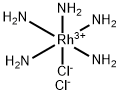 二氯化戊氨络物氯铑(III), 13820-95-6, 结构式