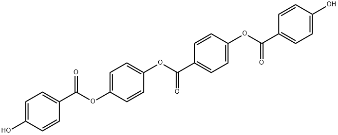 Benzoic acid, 4-[(4-hydroxybenzoyl)oxy]-, 4-[(4-hydroxybenzoyl)oxy]phenyl ester Struktur