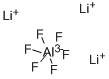 trilithium hexafluoroaluminate Struktur