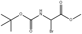 BROMO-[[(1,1-DIMETHYLETHOXY)CARBONYL]AMINO]ACETIC ACID METHYL ESTER Struktur