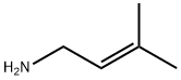 3-甲基-2-丁烯-1-胺, 13822-06-5, 结构式