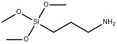 3-アミノプロピルトリメトキシシラン 化学構造式