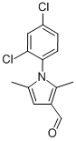 1-(2,4-二氯苯基)-2,5-二甲基-1H-吡咯-3-甲醛, 138222-73-8, 结构式