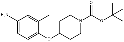 1-N-BOC-4-(4-AMINO-2-METHYLPHENOXY)PIPERIDINE Structure