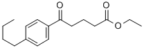 ETHYL 5-(4-N-BUTYLPHENYL)-5-OXOVALERATE Struktur