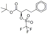 (R)-α-[[(Trifluoromethyl)sulfonyl]oxy]-benzenebutanoic Acid tert-Butyl Ester Structure