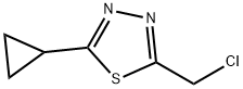 2-クロロメチル-5-シクロプロピル-1,3,4-チアジアゾール 化学構造式