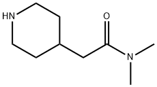 N,N-dimethyl-2-(4-piperidinyl)acetamide(SALTDATA: 2HCl) Struktur