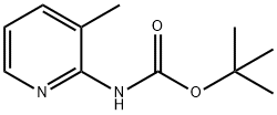 (3-メチルピリジン-2-イル)カルバミン酸 tert-ブチル 化学構造式