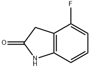 4-フルオロ-2,3-ジヒドロ-1H-インドール-2-オン 化学構造式