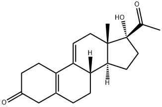 (8S,13S,14S,17R)-17-acetyl-1,2, 7,8,13,15,16,17-octahydro-17-hydroxy-13-Methyl-4H-cyclopenta [a]phenanthren-3(6H,12H,14H)-one Struktur