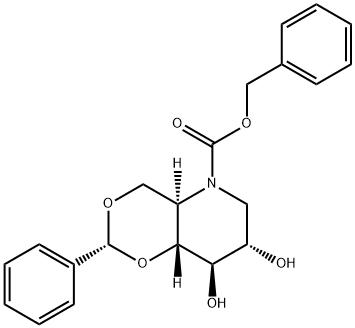 (2R,4aR,7S,8R,8aR)-Hexahydro-7,8-dihydroxy-2-phenyl-5H-1,3-dioxino[5,4-b]pyridine-5-carboxylic Acid PhenylMethyl Ester Structure