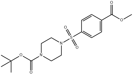 METHYL 4-((4-(TERT-BUTOXYCARBONYL)PIPERAZINYL)SULFONYL)BENZOATE|4-((4-(叔丁氧羰基)哌嗪基)磺酰基)苯甲酸甲酯