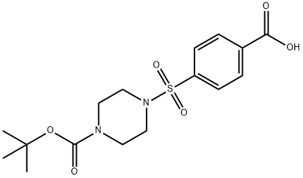 4-((4-(TERT-BUTOXYCARBONYL)PIPERAZINYL)SULFONYL)BENZOIC ACID price.