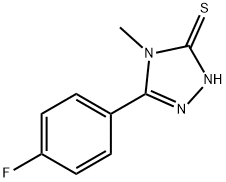 5-(4-氟苯基)-4-甲基-4H-1,2,4-三唑-3-硫醇, 138417-35-3, 结构式