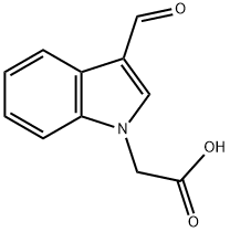 N-Acetic acid-indole-3-carboxaldehyde Struktur