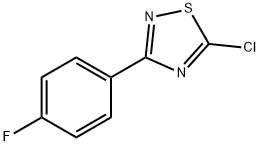 5-Chloro-3-(4-fluoro-phenyl)-[1,2,4]thiadiazole Structure